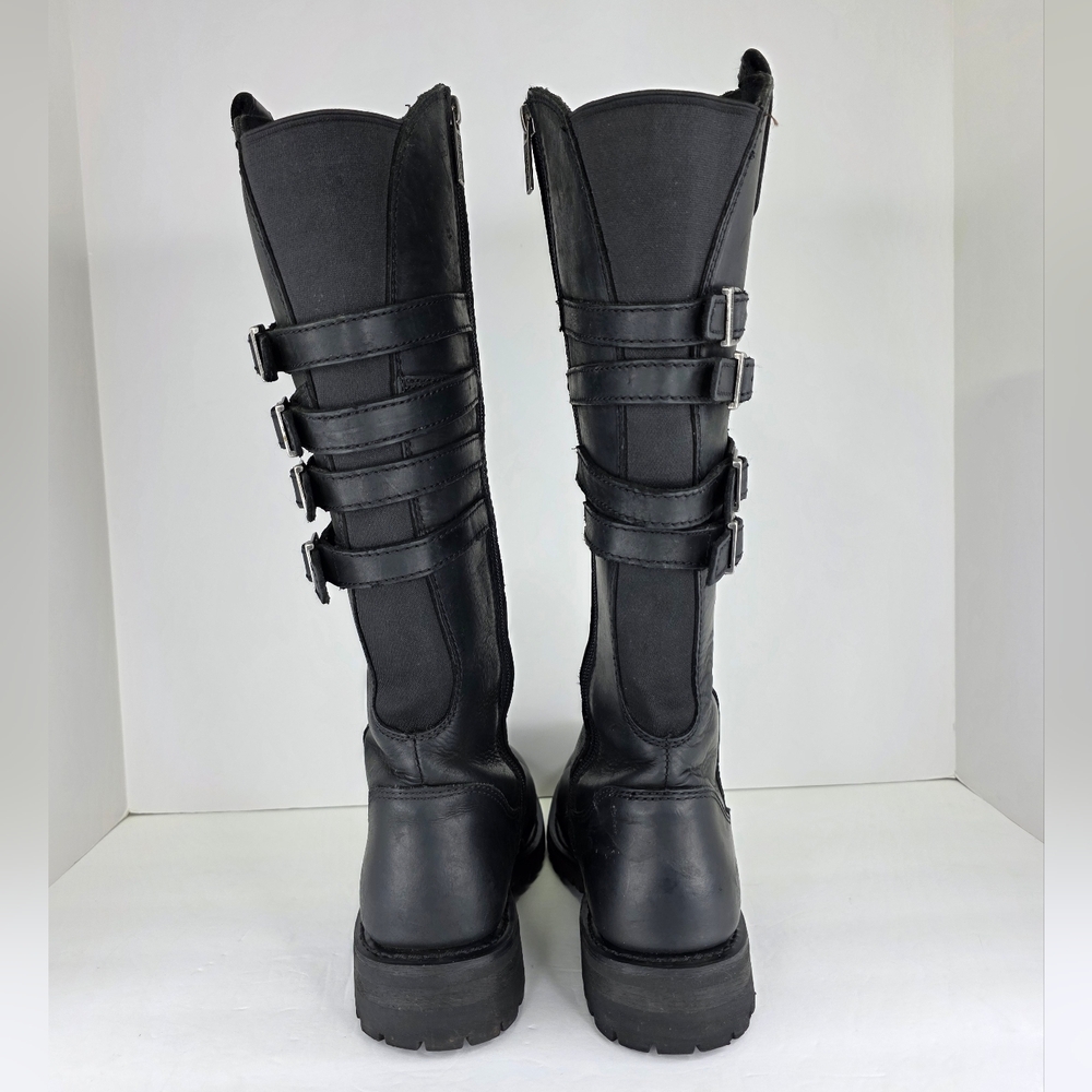 Harley-Davidson‎ Women's Josi 15-Inch Black Leather Motorcycle Boots  D87038 - Picture 10 of 15